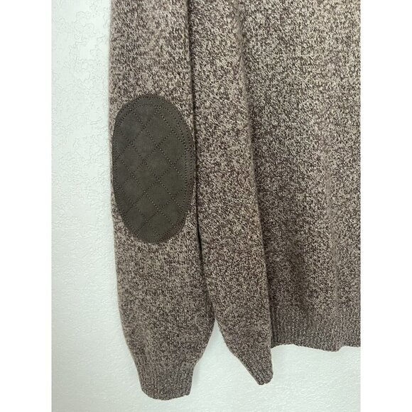 Three‎ Forks Ranch Wool/Cashmere Shooting Sweater Size Small Leather - Picture 7 of 10